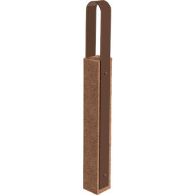 Collaboration Vault Bike Bollard, Tall/Rounded, 2-Bike Capacity, Sand/Brown