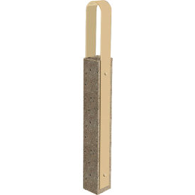 Collaboration Vault Bike Bollard, Tall/Rounded, 2-Bike Capacity, Gray/Sand