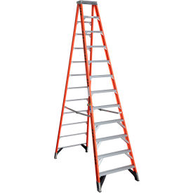 12' Type 1AA Fiberglass Step Ladder, 375 lb Capacity