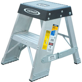 2' Type 1AA Aluminum Step Stand, 375 lb. Capacity