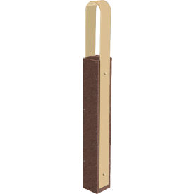 Collaboration Vault Bike Bollard, Tall/Rounded, 2-Bike Capacity, Brown/Sand