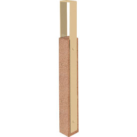 Collaboration Vault Bike Bollard, Tall/Square, 2-Bike Capacity, Sand