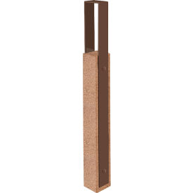 Collaboration Vault Bike Bollard, Tall/Square, 2-Bike Capacity, Sand/Brown