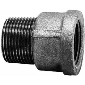 1/2" 150lb Black Malleable Iron M x F Extension Piece, 150-300 PSI