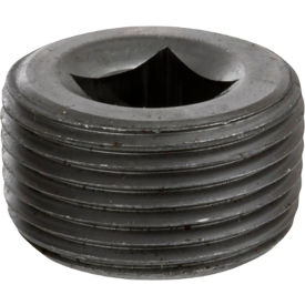 1" Plain Merchant Steel Square Socket Plug, 150-300 PSI