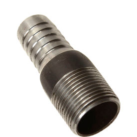 1/2" Plain Merchant Steel Hose Barb x 1/2" MPT, 150-300 PSI