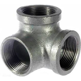 1-1/4" 150lb Black Malleable Iron Side Outlet Elbow, 150-300 PSI