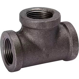 2-1/2" 150lb Black Malleable Iron Tee, 150-300 PSI