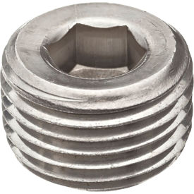 1/2" Zinc Plated Galvanized Merchant Steel Hex Socket Plug, 150-300 PSI