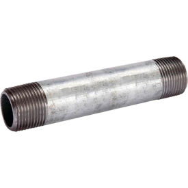 1/4" x 5-1/2" Schedule 80 Galvanized Carbon Steel Seamless Nipple, 1900-8600 PSI