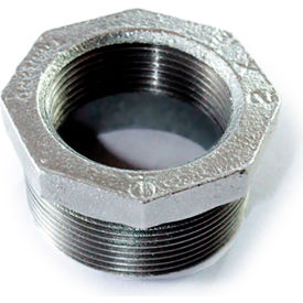 1-1/4" x 3/4" 150lb Galvanized Malleable Iron Hex Bushing, 150-300 PSI