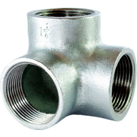 1-1/2" 150lb Galvanized Malleable Iron Side Outlet Elbow, 150-300 PSI