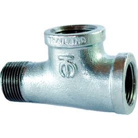 1-1/2" 150lb Galvanized Malleable Iron Street/Service Tee, 150-300 PSI
