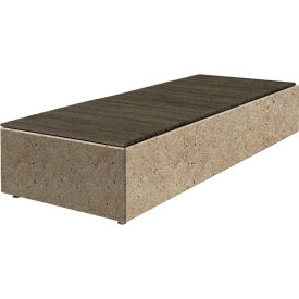 Collaboration Big Blok Bench, 108"L x 40"W x 18"H, Gray