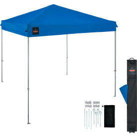 Lightweight Pop-Up Tent, 10'L x 10'W x 10'H, Blue, Pallet of 25