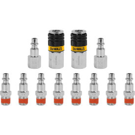 Industrial Coupler/Plug Set, 1/4" NPT, 12 Piece