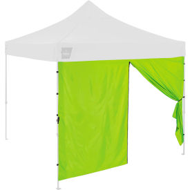 Pop-Up Tent Sidewall with Zippered Door, 9-1/2'L x 6-5/16'H, Lime