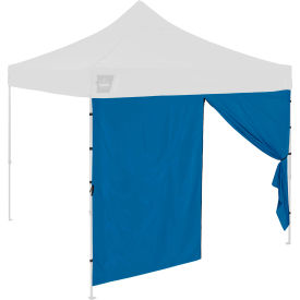 Pop-Up Tent Sidewall with Zippered Door, 9-1/2'L x 6-5/16'H, Blue