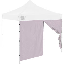 Pop-Up Tent Sidewall with Zippered Door, 9-1/2'L x 6-5/16'H, White