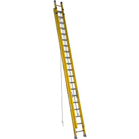 40' Type IA Fiberglass D-Rung Extension Ladder, 300 lb. Capacity