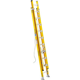 20' Type IAA Fiberglass D-Rung Extension Ladder, 375 lb Capacity