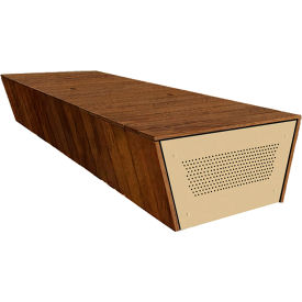 Collaboration Torvin 9' Flat Bench, Afromosia/Sand