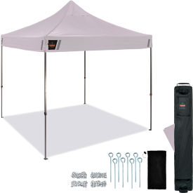 Heavy Duty Pop-Up Tent, 10'L x 10'W x 10-13/16'H, White