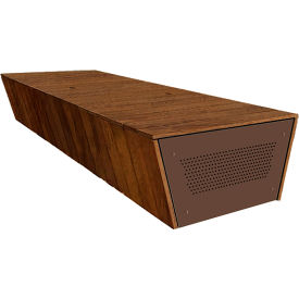 Collaboration Torvin 9' Flat Bench, Afromosia/Brown