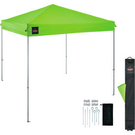 Lightweight Pop-Up Tent, 10'L x 10'W x 10'H, Lime, Pallet of 25