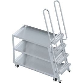 High Duty Stock Picker Truck w/Steel Ladder, 500 lb. Cap., 52''Lx21-7/8''Wx73-7/16''H