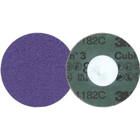 Cubitron 3 Roloc 1182C Fibre Disc, Die R200P, 80+ Grit, 2" Dia.