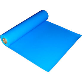 VinylSTAT C Homogenous Vinyl Table Mat, Full Roll, 600"x36"x0.093", Blue