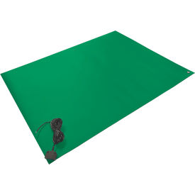 Textured Rubber Table Mat, 72" x 24" x 0.08", Green