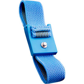 Woven Wrist Band, Machined Post, 4mm, Blue
