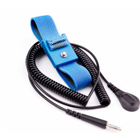 Premium Wrist Band & Coil Cord Set, 12'L, Machined, 4mm Snap