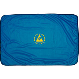ESD Safe Workstation Cover, ESD Logo, 36" x 48", Blue