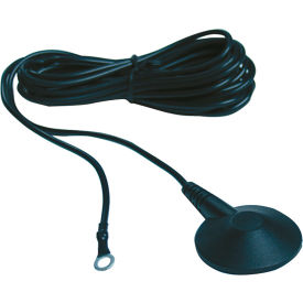 Low Profile ESD Floor Mat, Ground Cord, Female Snap, 15' L
