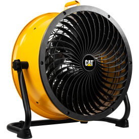 18" High Velocity Industrial Drum Fan, 3400 CFM, 1/12 HP, Yellow