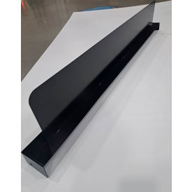 Solid Steel Deck Divider, 42"D x 6"H with 3"W Base Plate