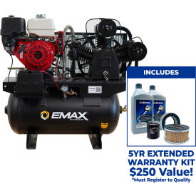 Honda Gas Driven Air Compressor with Electric Start, 13 HP, 30 Gallon, 12V