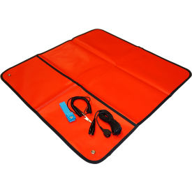 Field Service Kit, 2 Male 10mm Snaps, 2'x2', Wrist Band Set, Red