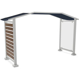 Preserve Outdoor Collaboration Glassboard, Captain Navy Awning, 62-1/4"W x 104-1/2"H