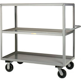 Shelf Truck with 3 Lipped Shelves, 3600 lb. Capacity, 77-1/2"L x 30"W x 46-1/2"H