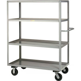 Shelf Truck with 4 Lipped Shelves, 3600 lb. Capacity, 77-1/2"L x 30"W x 65"H