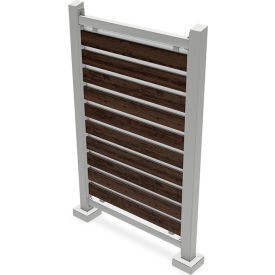 Preserve Outdoor Collaboration Glassboard, Silver Steel Framing, 62-1/4"W x 104-1/2"H