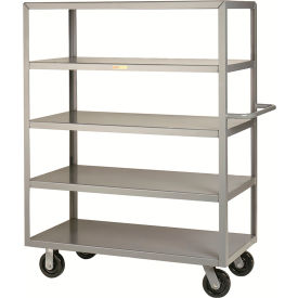 Shelf Truck with 5 Shelves, 3600 lb. Capacity, 77-1/2"L x 30"W x 63-1/2"H