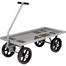 Wagon Truck with Perforated Deck, 3500 lb. Capacity, 49-1/2"L x 30"W, Gray