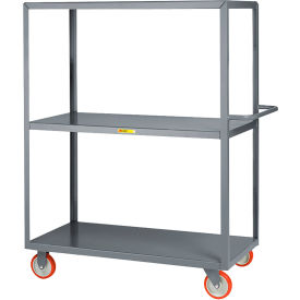 Service Cart with 3 Shelves, 1200 lb. Capacity, 37-1/2"L x 18"W x 62"H