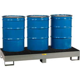 Forkliftable Spill Control Platform, 3 Drum, 66 Gallon