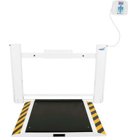 Antimicrobial Fold-Up Wheelchair Scale, 29-1/2" x 32" x 2-3/4"